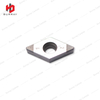 DCGW070204 rhombic inserts with 2 CBN Tips for Machining Hardened Steel, Sintered Metals and High Temperature Alloys