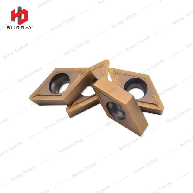 High Performance DCMT11T308-MS Indexable Tungsten Carbide Turning Insert with PVD Coating