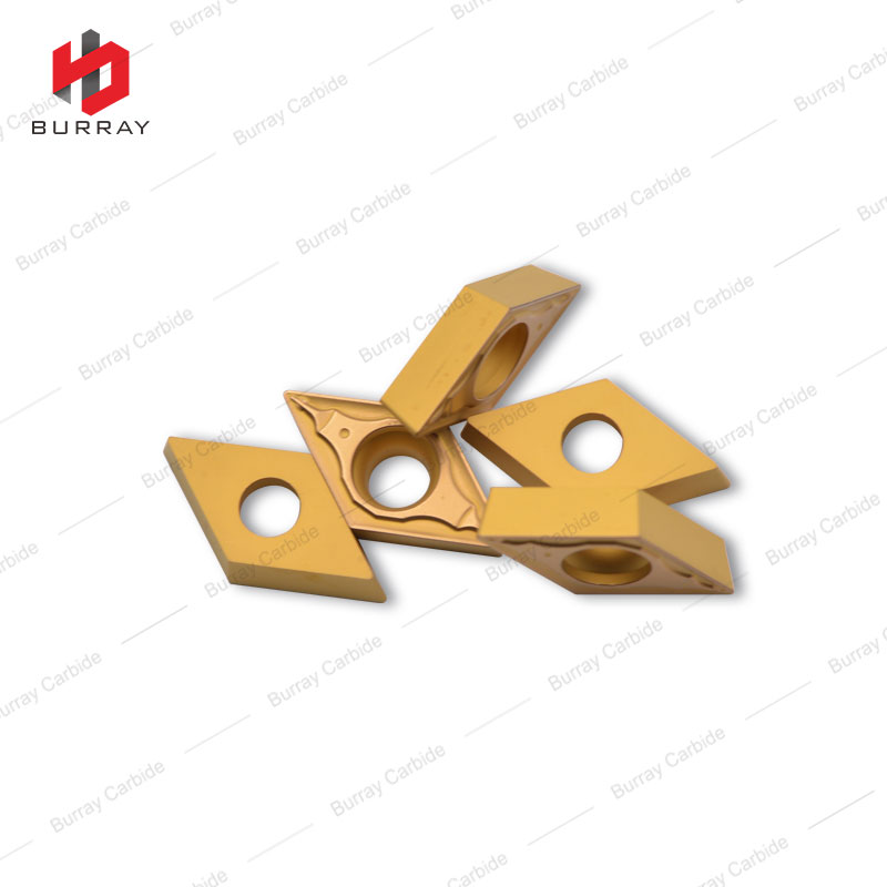 DCMT11T304-PS 55deg Diamond Turning Insert Ideal for Work Materials as Steel, Stainless Steel and Heat-resistant Alloy