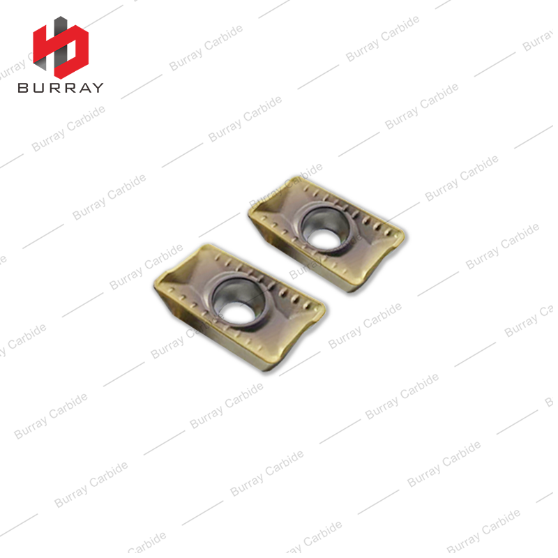 APMT11T308-GM CNC Milling Insert for Processing Steel and Stainless Steel with Yellow PVD Coating