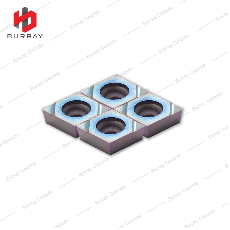 Diamond Shaped CNC Insert CCMT120404-N Positive Rake Insert for Color Quenched Steel Internal Hole Boring Tools