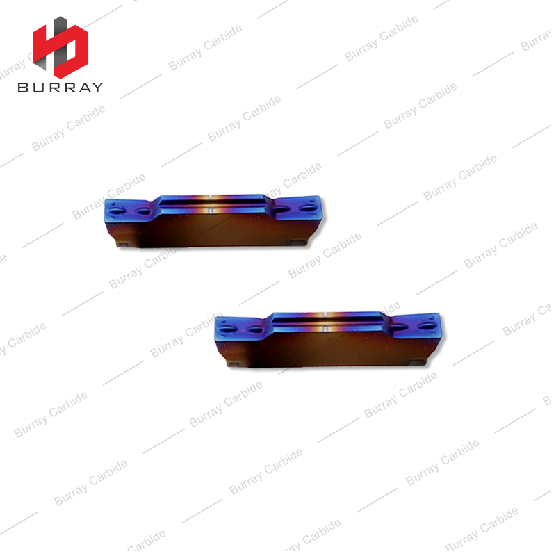 Tungsten Carbide Grooving Inserts MGMN300-M MGMN400-M for Quenched Stainless Titanium Alloy with Colorful PVD Coated