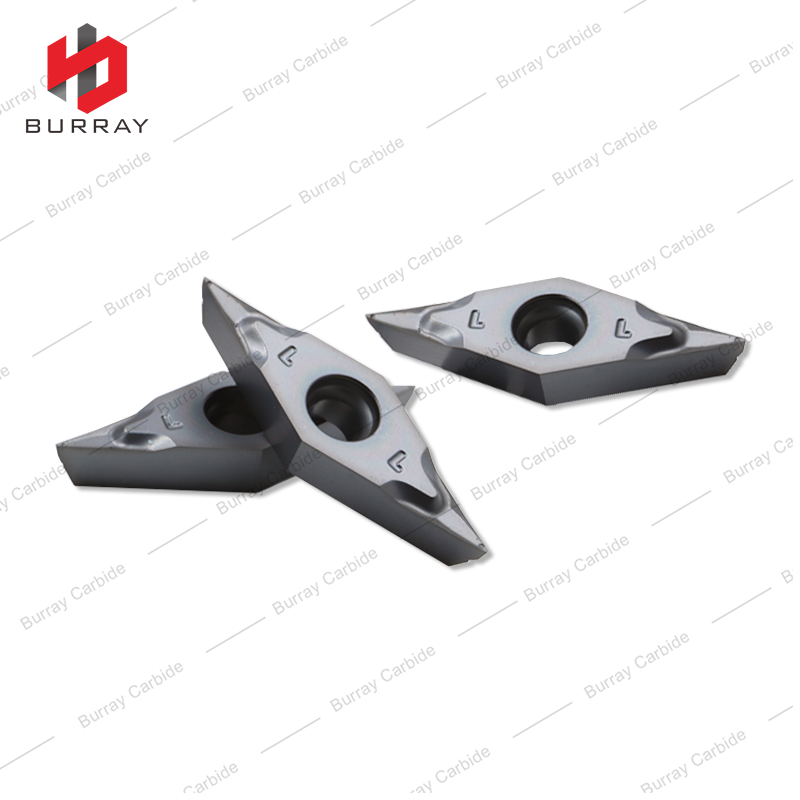 VCGT110301-CL 35° Rhombic Carbide Finish Turning Inserts CNC Lathe Cutting Tools for Stainless Steel Machining