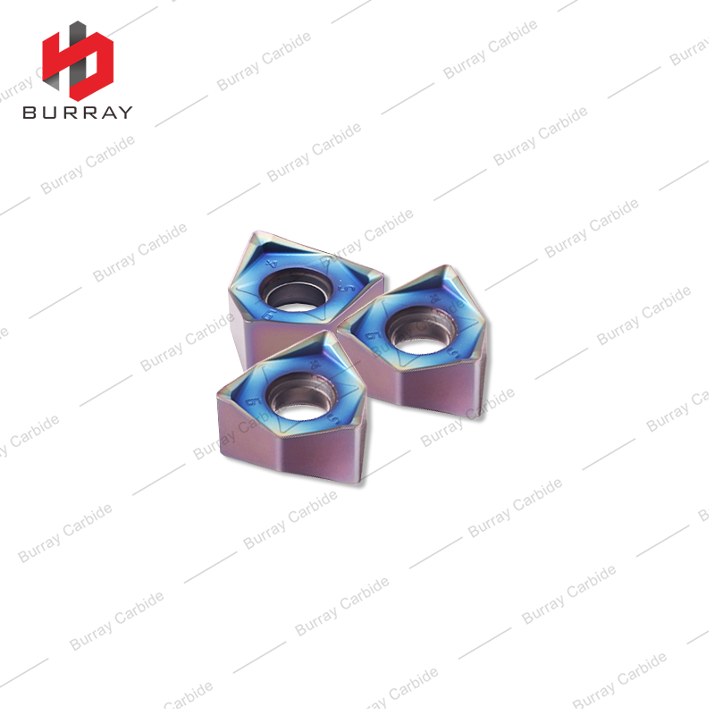 WNMU080608 Indexable Milling Insert 90 Degree Double-Sided Hexagonal for Heavy Cutting High Feed Machining with PVD Coated for Quenching Steel and Stainless Steel and High-Hardness Materials