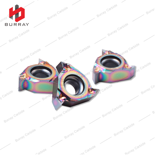 60 Deg External Thread Insert 11ER 11IR Carbide Threading Insert 11IR A60 with PVD Coating for Hardene Steel Quenched Steel