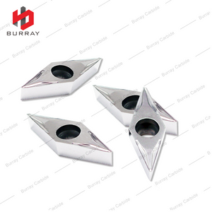 35° Rhombic Finish Carbide Turning Inserts CNC Aluminum Parts Machining VBGT160404-UM for Swiss-type Automatic Lathe