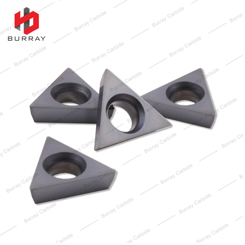 External Turning TPGW090202 Triangular Turning Indexable Inserts without Chipbreaker for Finishing to Medium Cutting