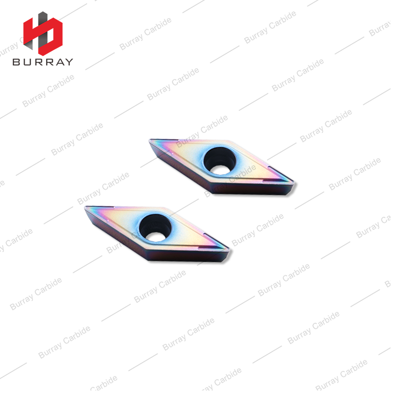 Cemented Carbide Cutting Insert Titanium Alloy Quenched Steel Inserts VCMT110304-MS with PVD Coated