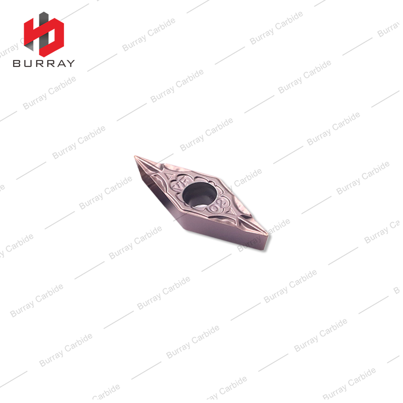 Customized Tungsten Carbide Turning Inserts VBMT110302-VF with PVD Coated for Precision Boring Insert of Stainless Steel Small Parts