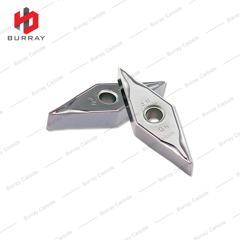 VNMG Tungsten Carbide Inserts VNMG160404-NF CNC Lathe Turning Insert for Aluminum Machining