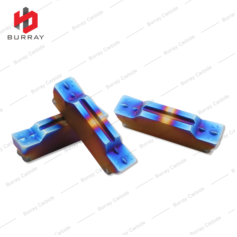 MGMN600-M Heavy-duty 6.0mm Double-Ended Grooving Insert High Hardness Materials Blue-nanol Caoting and Non-Ferrous Metal Machining