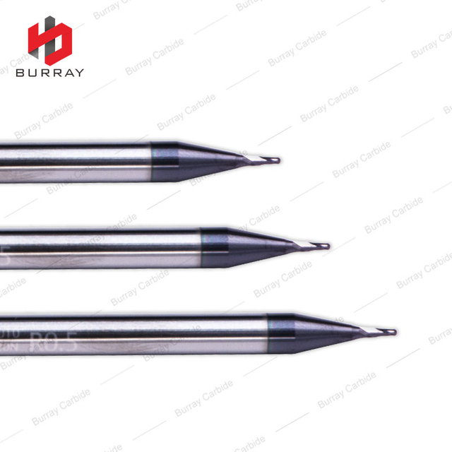 Carbide Customized 2-Flute Miniature Corner Radius End Mill