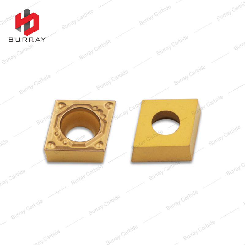 CCMT09T302-HQ Tungsten Carbide Turning Inserts with Yellow CVD Coating for Stainless Steel