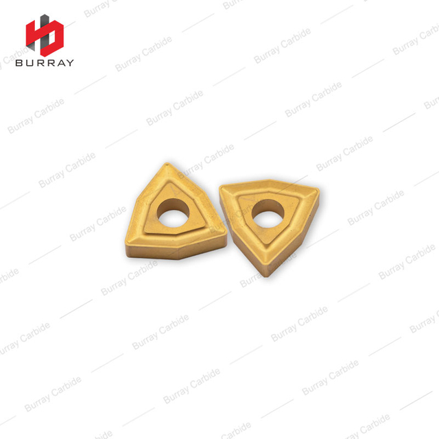 High Performance Indexable Insert WNUM120612 Tungsten Carbide Face Milling Inserts with Yellow Coated