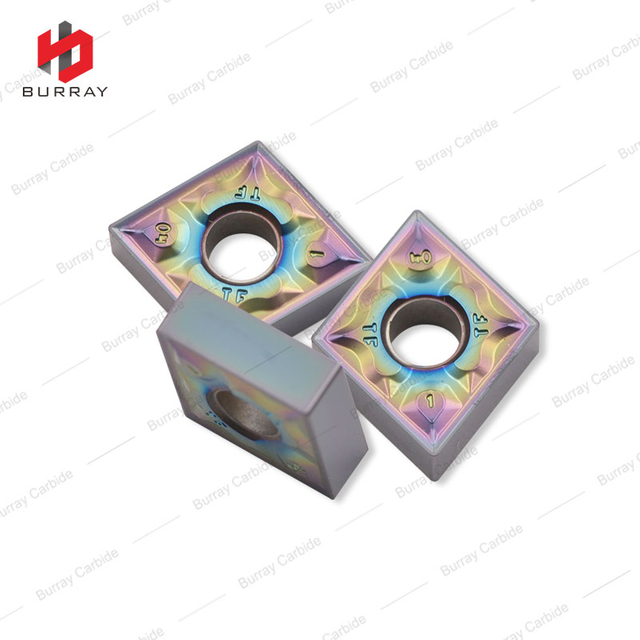 CNMG120404-TF High Hardness 80 angle Rhombic Inserts for Steel, superalloy and Stainless Steel with PVD Coating