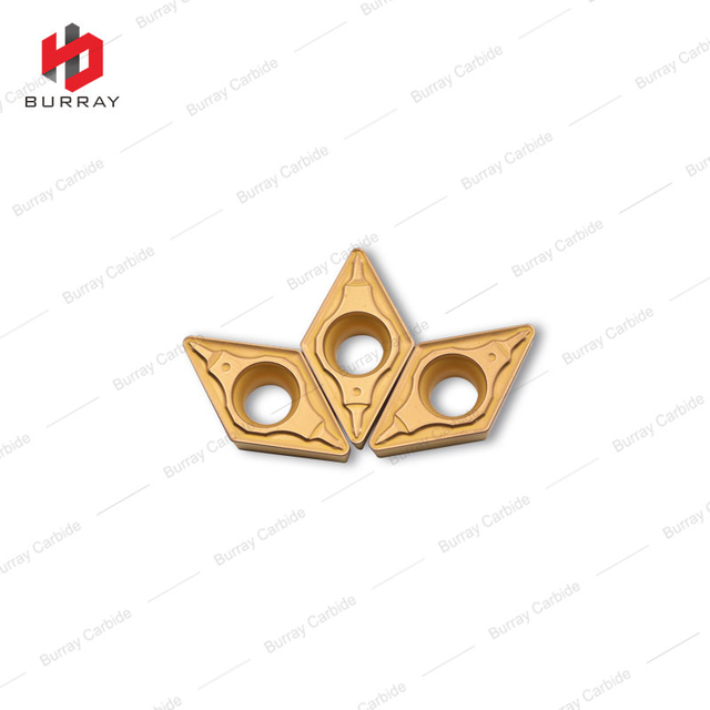 DCMT11T308-PS Double-sided Tungsten Carbide Turning Inserts with CVD Coating for Lathe