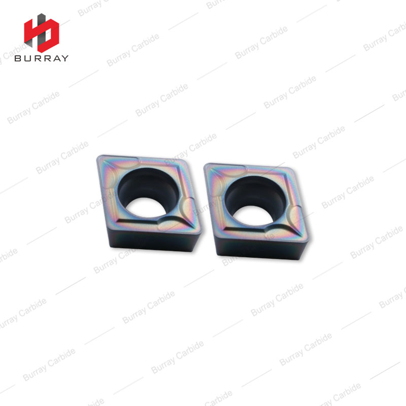  CNC Lathe Cutter CCMT09T308-MS Carbide Inserts With Colorful PVD Coating for steel and Stainless Steel