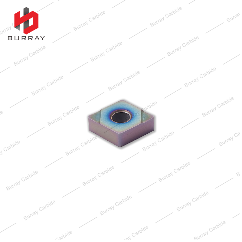 CNMG Rhombic Carbide Inserts CNMG120404-N with Color PVD Coating for High Hardness carbide insert Materials