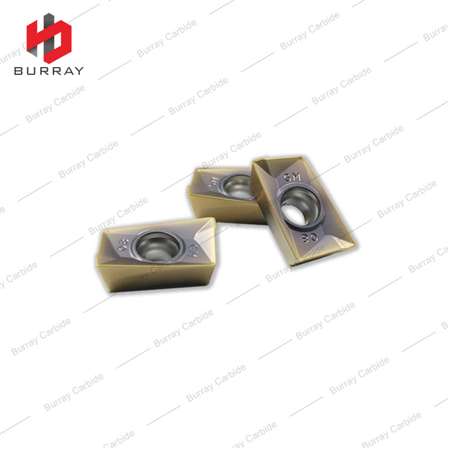 APKT160404/08/12-GM CNC Milling Insert for Processing Steel and Stainless Steel with PVD Coating