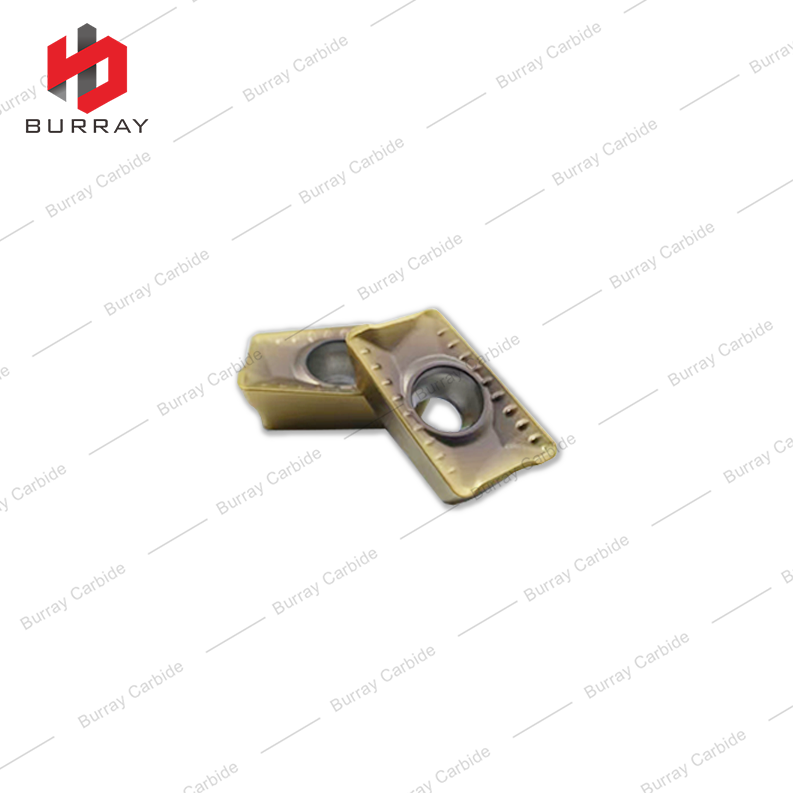 APMT11T308-GM CNC Milling Insert for Processing Steel and Stainless Steel with Yellow PVD Coating