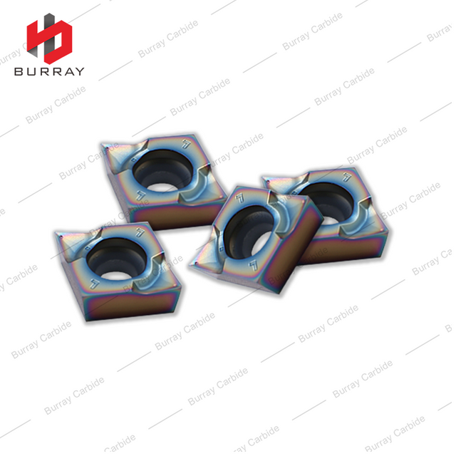 CCGT09T302-CL High Precision Rhombic CNC Lathe Metal Cutting Tool Cemented Carbide Turning Insert with Colorful Coated