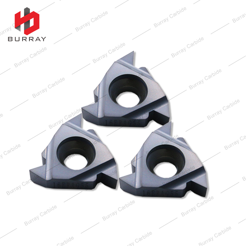 Laydown Threading Insert 16ER-AG55 Carbide PVD Stainless Steel Thread Turning Inserts