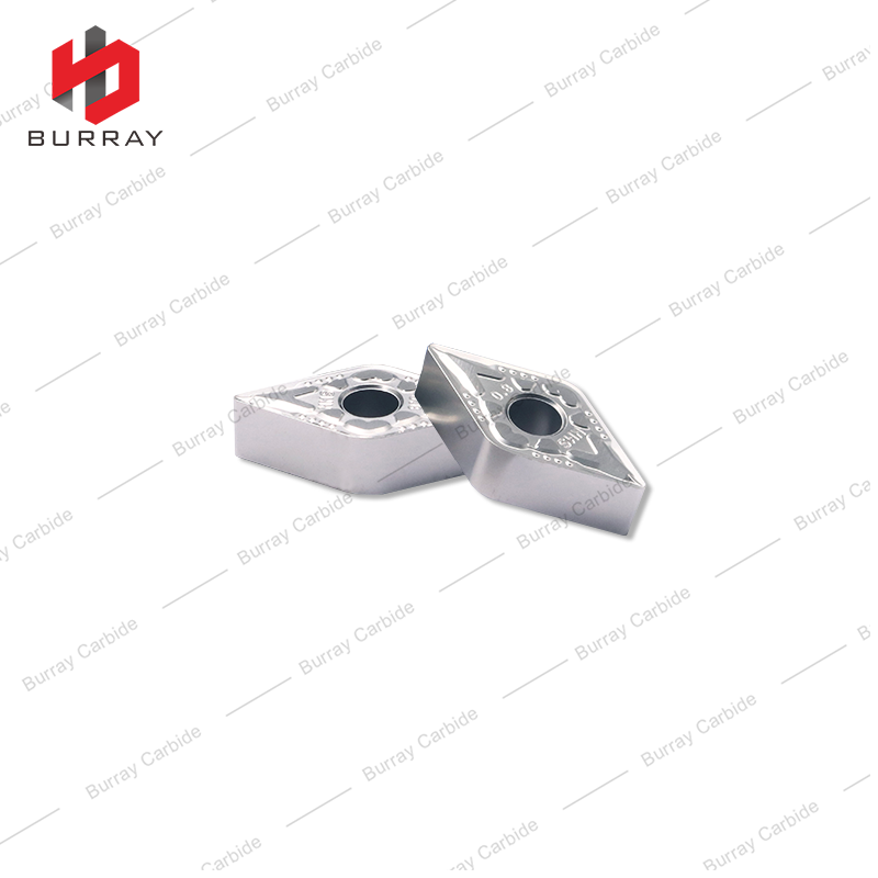 DNMG Diamond Shaped CNC Turning Inserts for Copper and Aluminum DNMG150608-WT External Internal Hole Inserts with PVD Coating