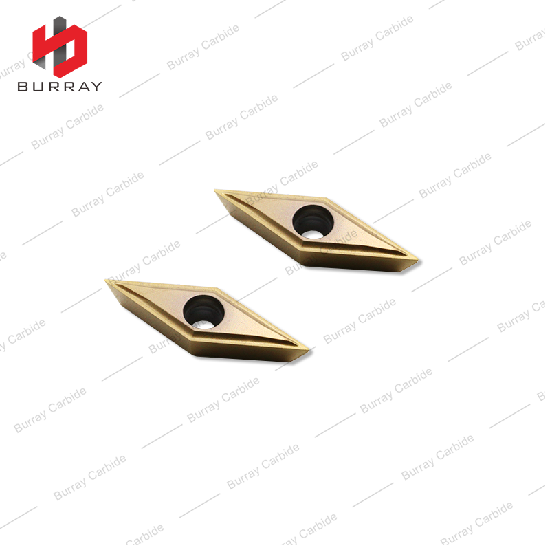 VCGT 35°Rhombic Turning Insert for CNC Swiss-type Lathe VCGT110301-V for Finish Machining of Steel and Stainless Steel