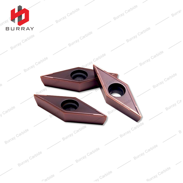 High Precision VCMT160404-GV Tungsten Carbide Turning Insert VCMT Insert with PVD Coating for Stainless Steel