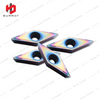 CNC Tungsten Carbide Turning Insert for Titanium Alloy Quenched Steel VCMT160404-MS with PVD Coated