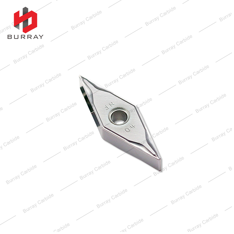 VNMG Tungsten Carbide Inserts VNMG160404-NF CNC Lathe Turning Insert for Aluminum Machining