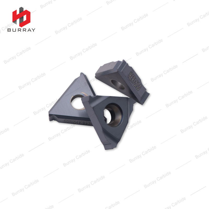 CNC Lathe Machining Cutter 16ER-1.5ISO Carbide Internal Threading Inserts With PVD Coating 