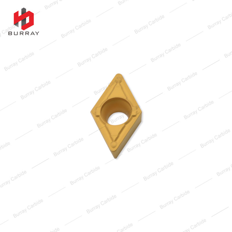 DCMT11T304-PS High Quality Tungsten Carbide Turning Insert with Yellow CVD Coating CNC Lathe Tool