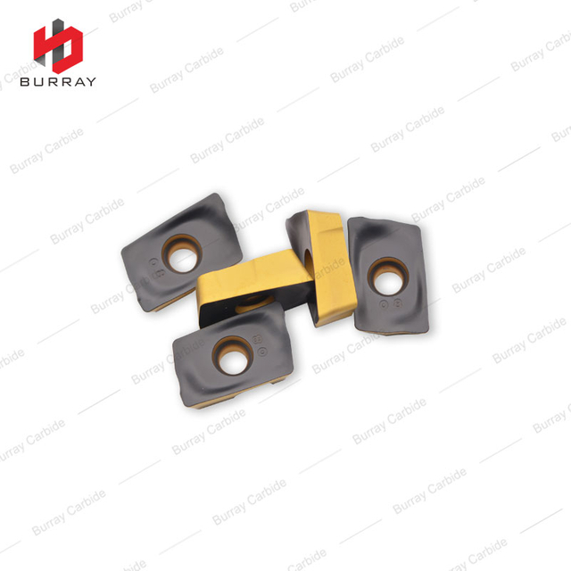 R390180608M-PM Bi-color CVD Coated Indexable Milling Insert for Machining Steel