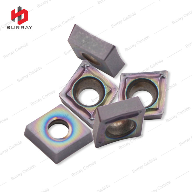 PVD Coated CCMT060204-SM Carbide Turning Inserts for Superalloys with High Hardness for Semi Finishing and Finishing