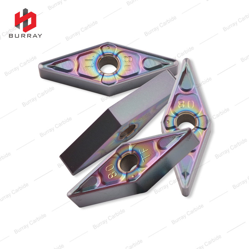 VNMG-TF VNMG160408-TF Negative Relief Ang., M Class, 35deg Rhombic Insert, for Precision Finishing