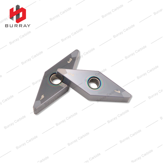 CBN Insert VNGA160408C PCBN Negative Rake Turning Insert Double-ended Suitable for Cast Iron and Hardened Steel