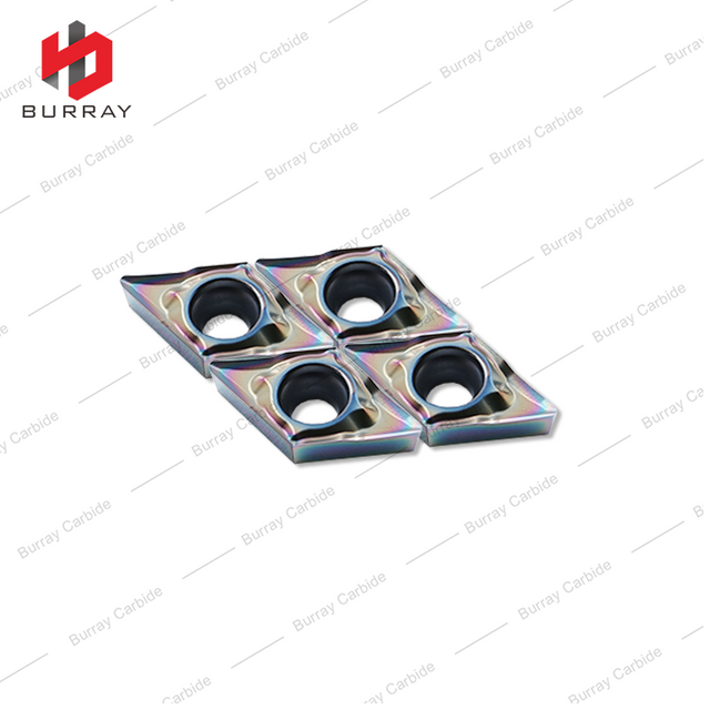 Carbide Turning Insert DCGT High Precision Carbide Turning Tools DCGT070204-CL for Colorful Titanium Alloy Quenched Steel