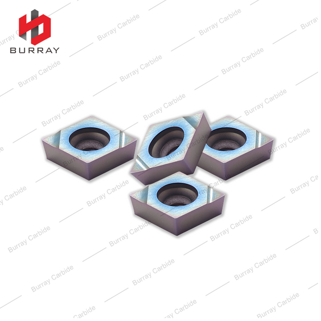 Diamond Shaped CNC Insert CCMT120404-N Positive Rake Insert for Color Quenched Steel Internal Hole Boring Tools