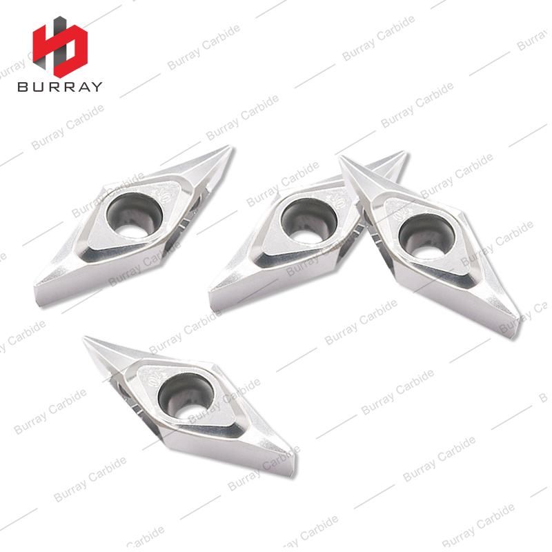 VCGT160404-1L CNC Precision Finish Carbide Turning Inserts for Aluminum Machining