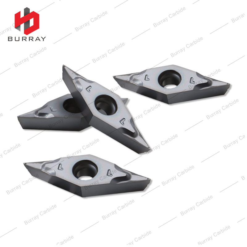 VCGT110301-CL 35° Rhombic Carbide Finish Turning Inserts CNC Lathe Cutting Tools for Stainless Steel Machining