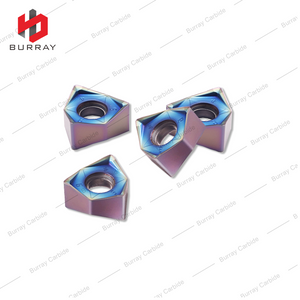 WNMU080608 Indexable Milling Insert 90 Degree Double-Sided Hexagonal for Heavy Cutting High Feed Machining with PVD Coated for Quenching Steel and Stainless Steel and High-Hardness Materials