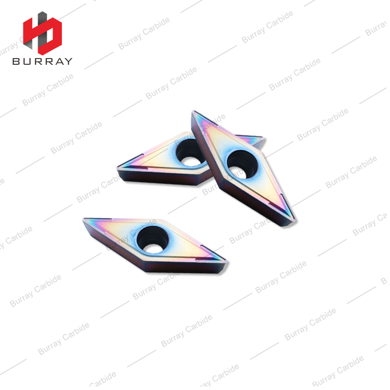 Cemented Carbide Cutting Insert Titanium Alloy Quenched Steel Inserts VCMT110304-MS with PVD Coated