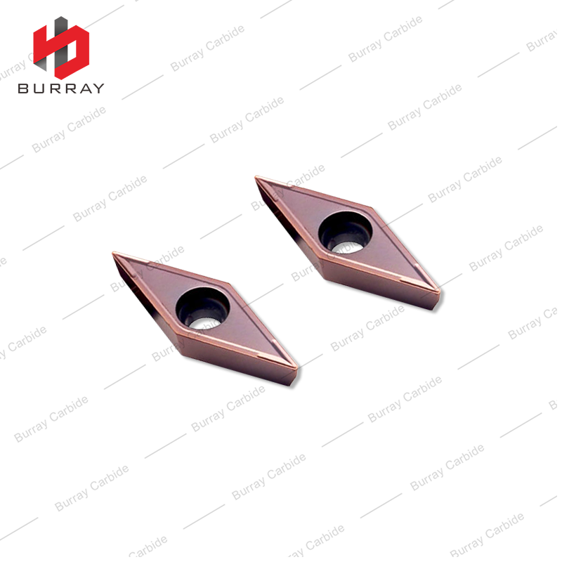 High Precision VCMT160404-GV Tungsten Carbide Turning Insert VCMT Insert with PVD Coating for Stainless Steel