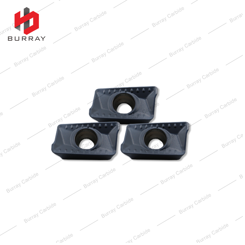 R0.8 Positive Parallelogram Carbide Tips APKT11T308-GM Shoulder Milling Inserts PVD Coated for Steel and Stainless Steel
