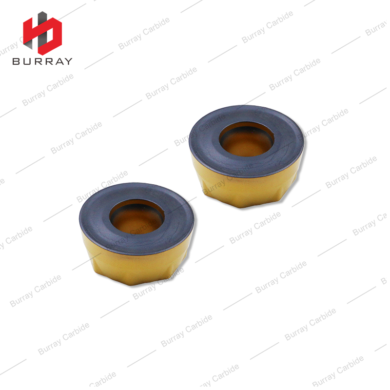 Heavy Duty Round Insert R8 RCMT1606MO CVD Coated Carbide Milling Inserts for Steel and Stainless Steel Machining