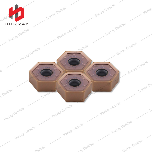 CNC Cemented Carbide HNMG090608R High Feed Hexagonal Double Sided Milling Inserts for Rough Machining of Steel Workpieces