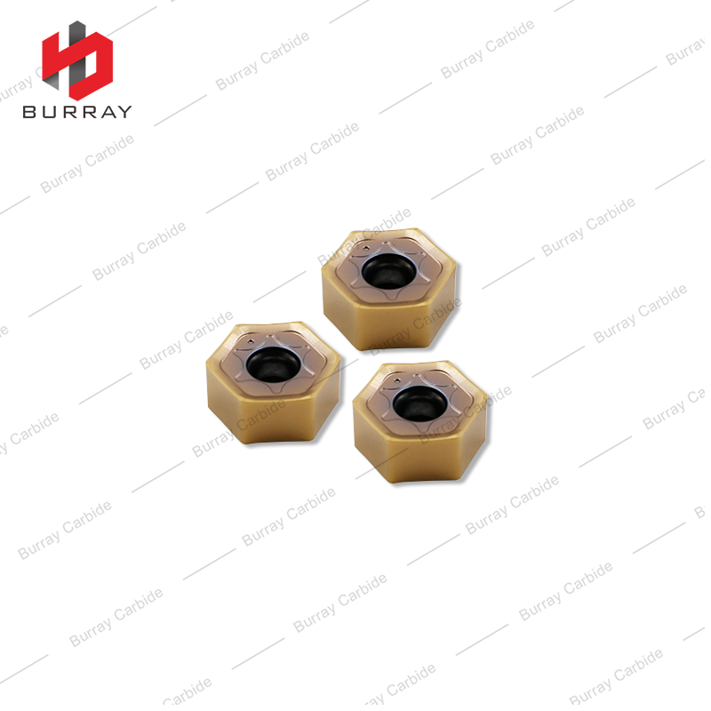 CNC Cemented Carbide Milling inserts HNMG060408 High Feed for Rough Machining of Steel Workpieces