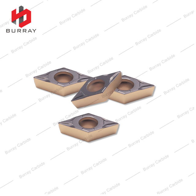 Turning Insert DCMT11T308-PF Cemented carbide Turning Tool Inserts with PVD Coating DCMT Rhombic 55°