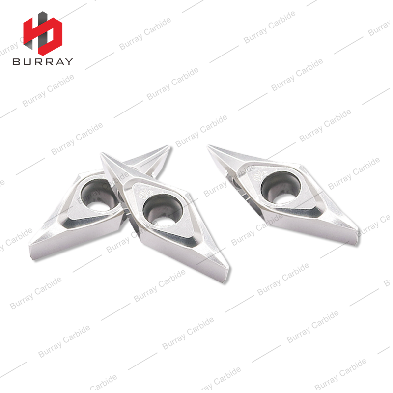 VCGT160404-1L CNC Precision Finish Carbide Turning Inserts for Aluminum Machining